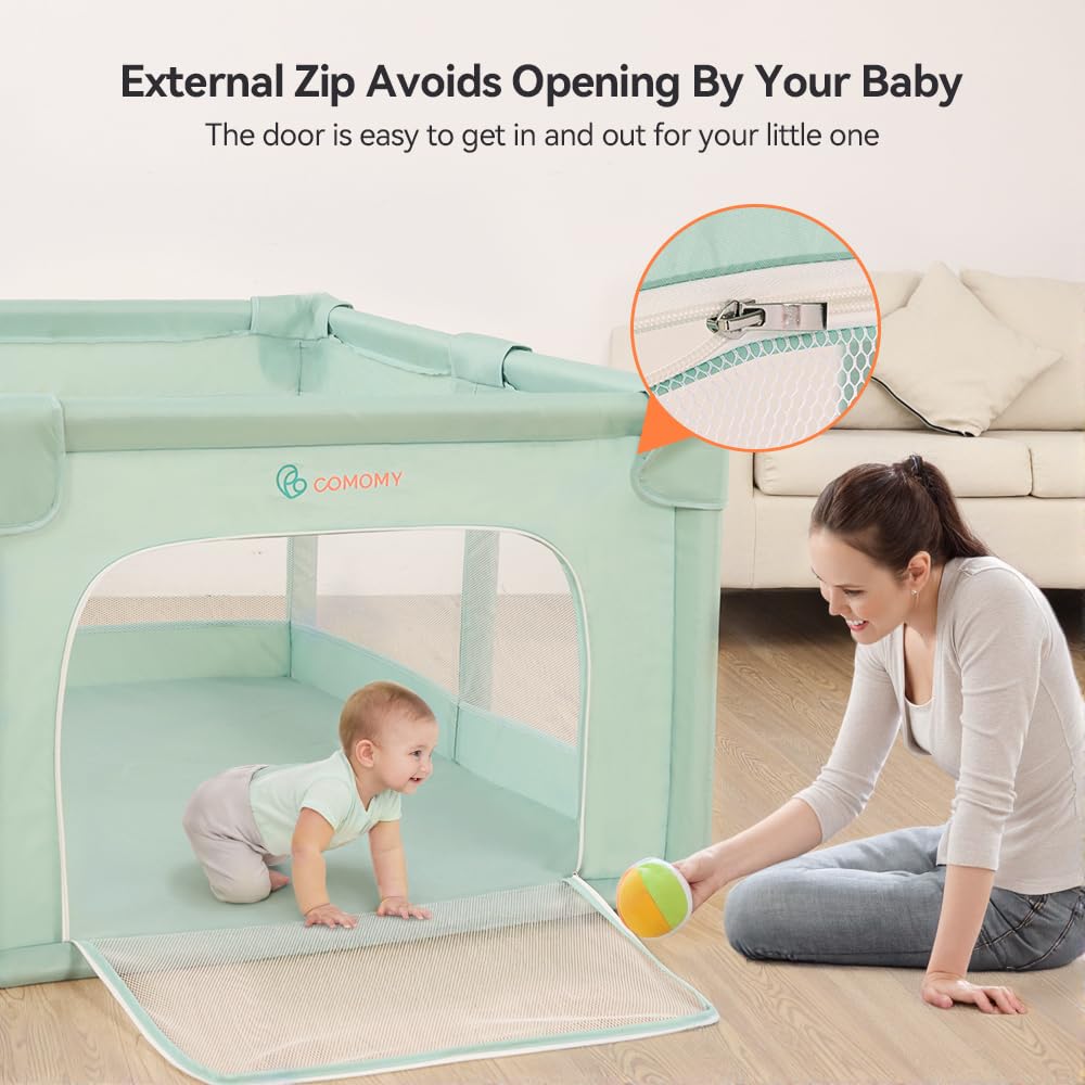 Playpens for Babies and Toddlers, 74"x50" Playard Extra Large