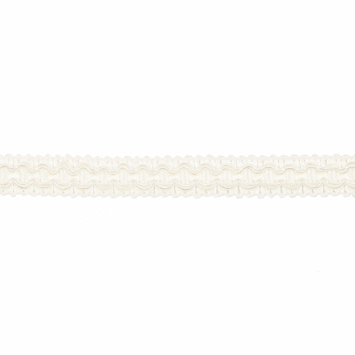 0.7 Inch Gimp Braid Trim, White - 10 Yard