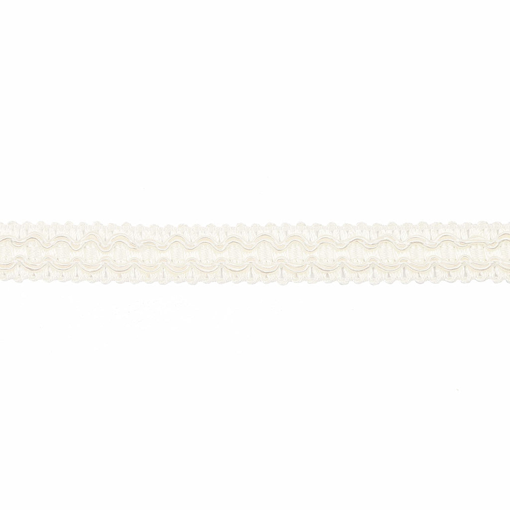 0.7 Inch Gimp Braid Trim, White - 10 Yard