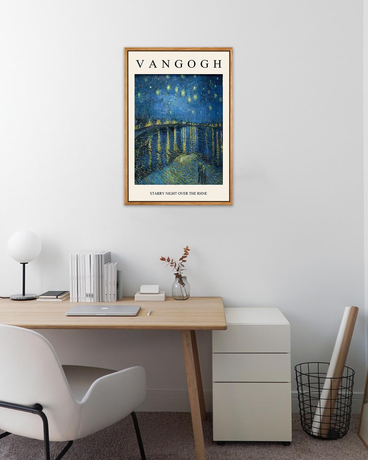 Van Gogh Framed Wall Art Starry Night Over The Rhne Vintage Landscape Print Reproduction Artwork Pictures Bedroom