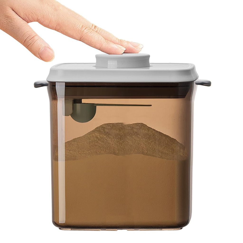 Formula Container, 1700Ml/730g Airtight Formula Dispenser, One Button Handy Pop Up Food Containers Milk Powder