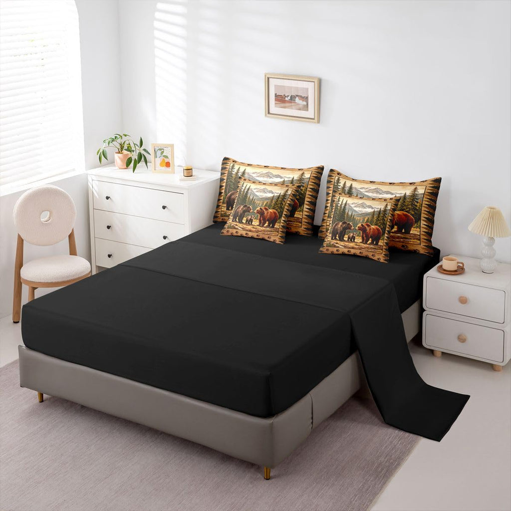 Rustic Cabin Comforter Set with Sheets 7 Piece