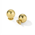 5 Pack 100% Solid Unlacquered Brass Cabinet Knobs Round Ball Real Brass Real Brass Knobs for Dresser Drawer 1 Inch