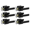 Matte Black Interior Door Handle No Lock, Passage Door Levers 6 Pack