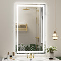 40x24 LED Lighted Bathroom Mirror for Vanity Wall