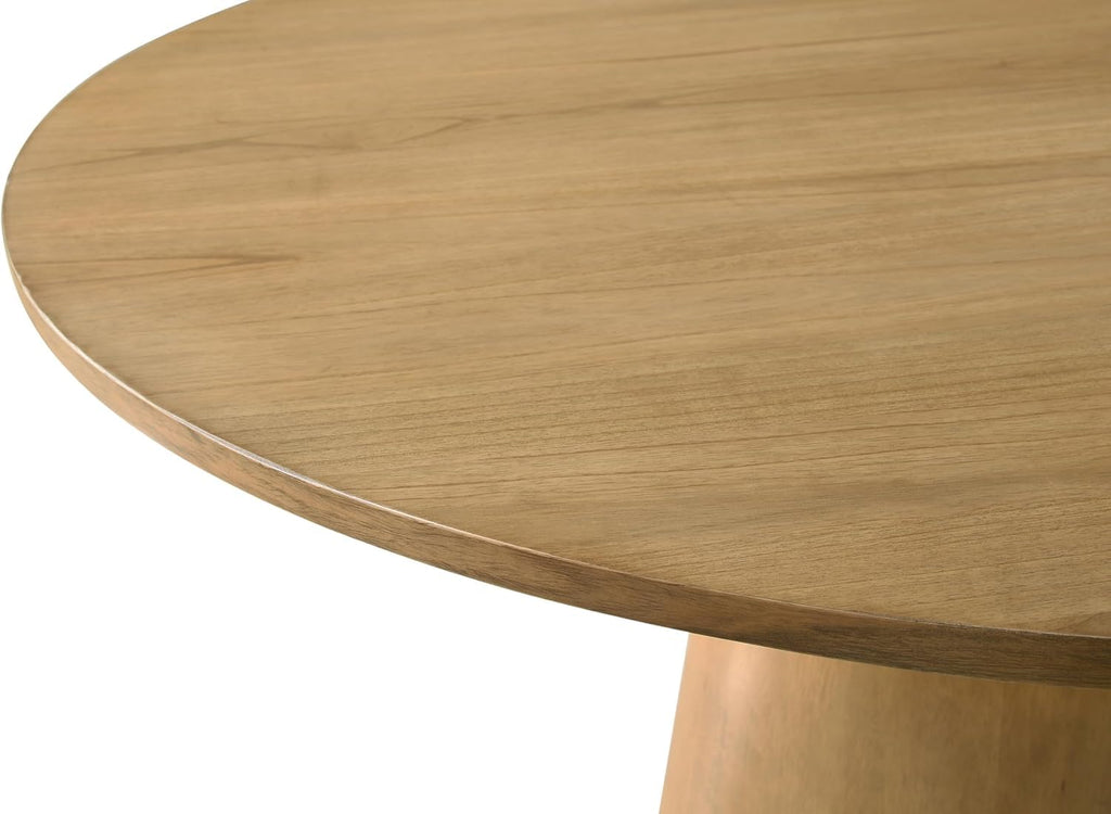 59" Round Dining Table, Mid Century Modern Round Kitchen Table for 4 6 8 People, Farmhouse Dining Table Dining Room
