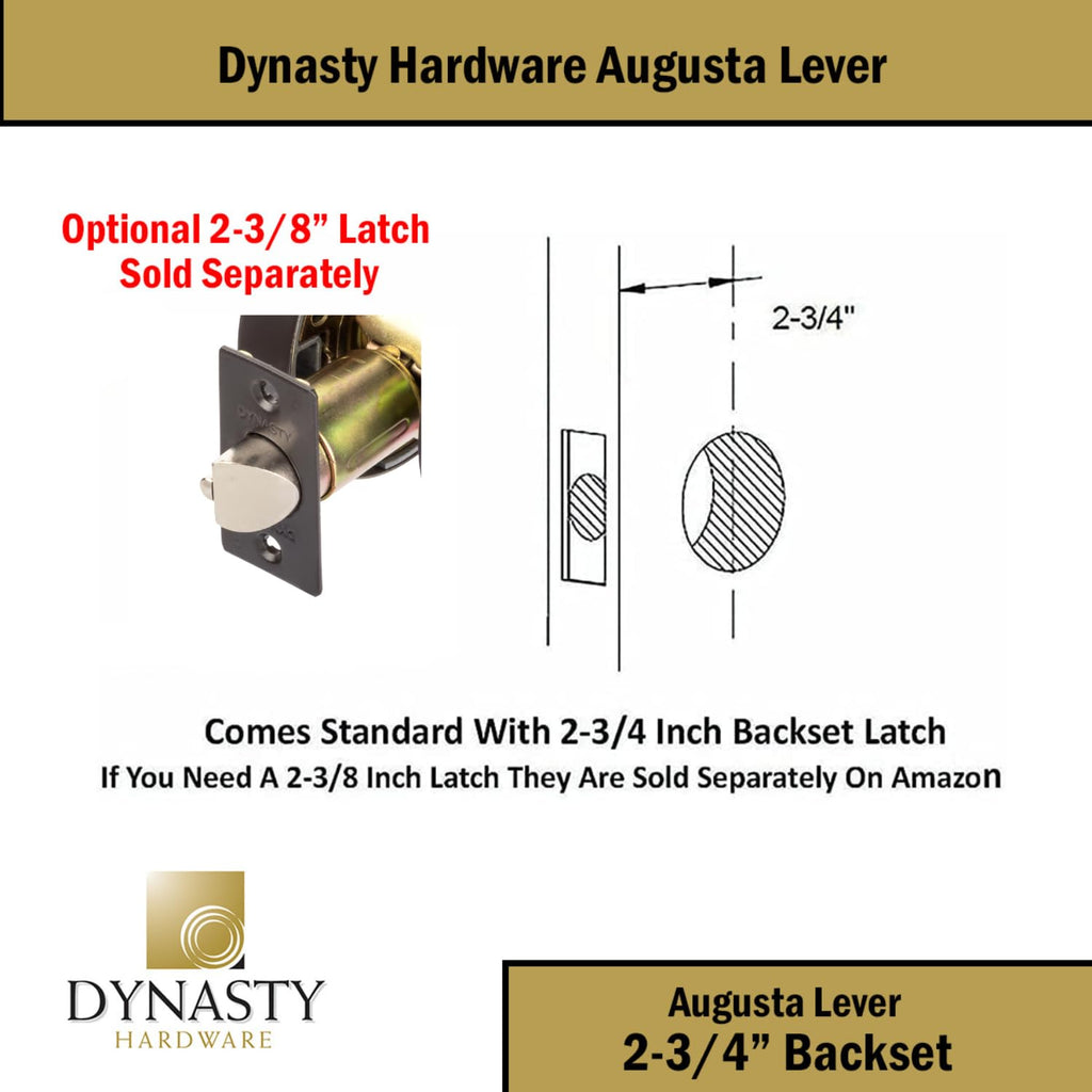 Augusta Storeroom Lever Lockset, ADA, Grade 2, Oil Rubbed Bronze