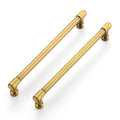 Brushed Brass Kitchen Pulls Cabinet Handles 7-1/2 Inch 10 Pack