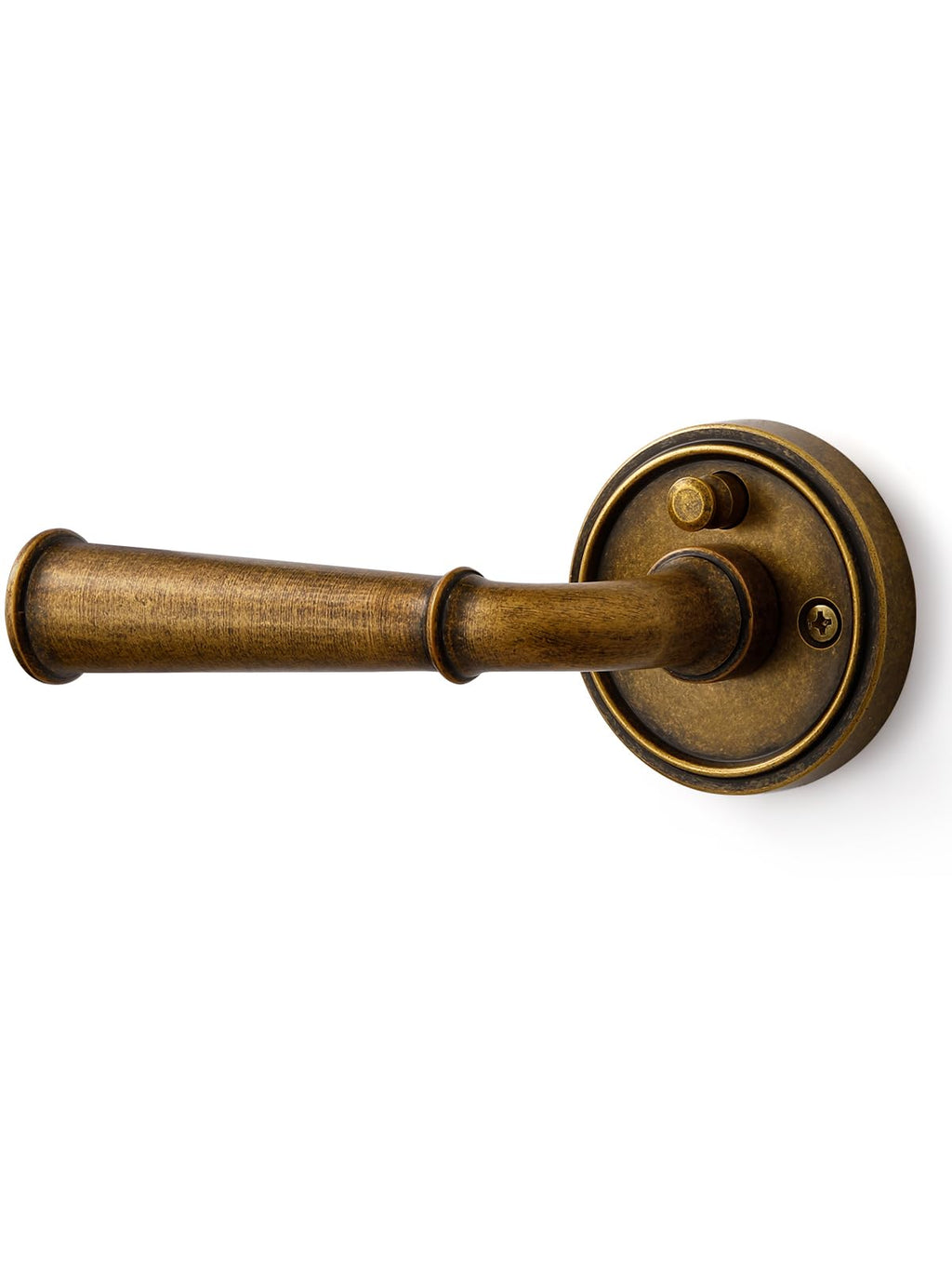 Door Handles Antique Brass Retro Privacy Vintage Door Lever, 2 Pack