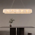 54" Gold Large Modern Rectangular Chandelier