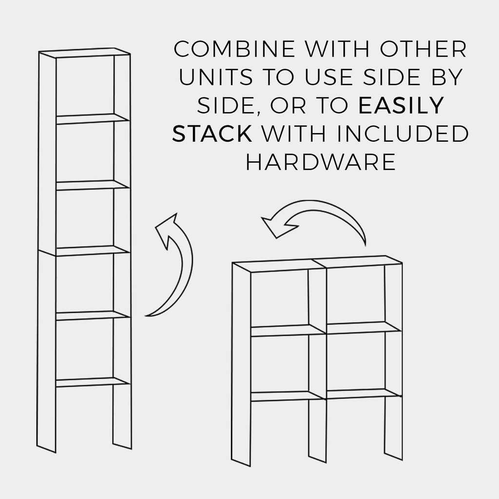 8956 Stackable 31in. Vertical Organizer, Espresso
