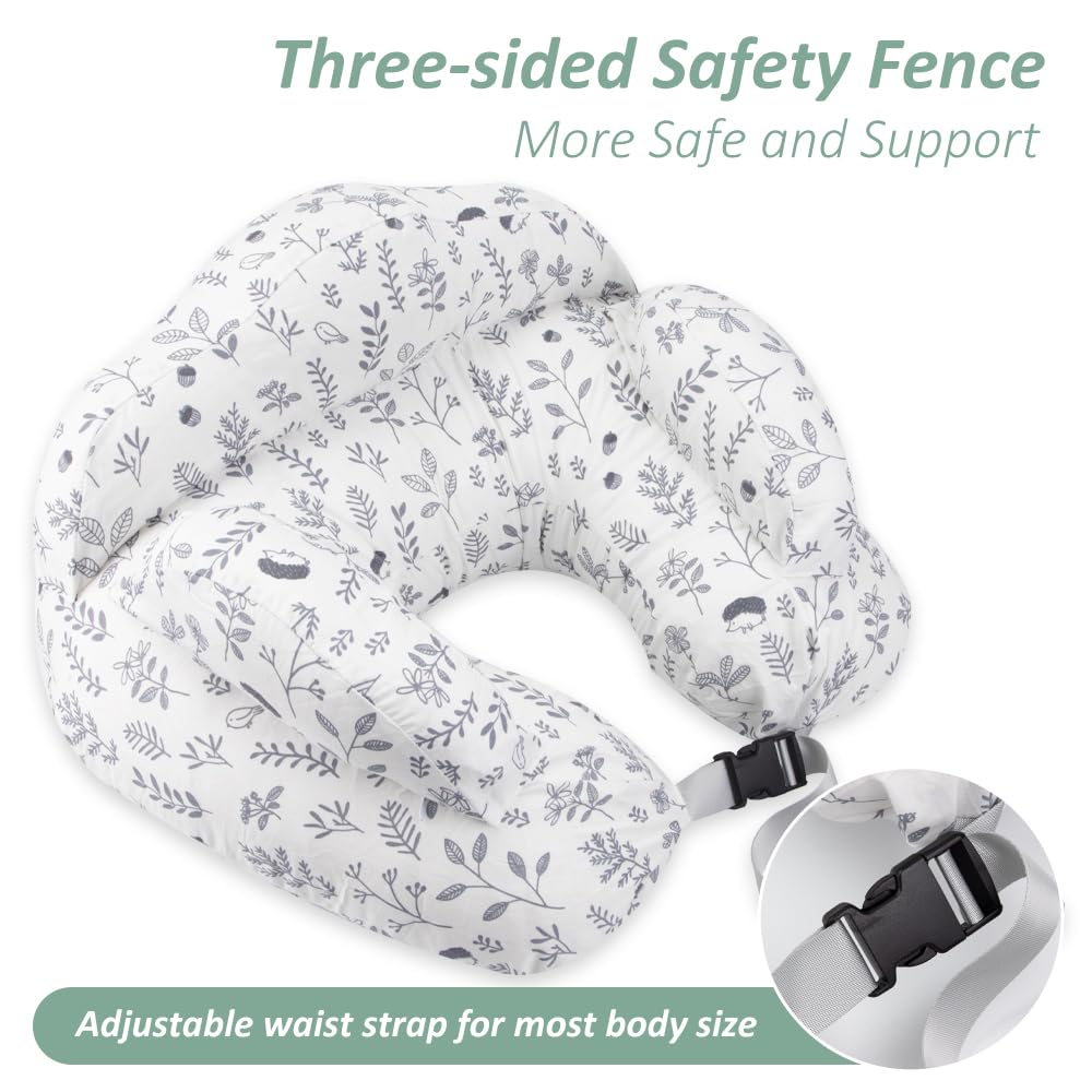 Nursing Pillow Adjustable, Pillow for Breast Feeding Bottle Feeding, Large Size More Support for Mom, Breastfeeding
