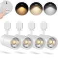 30W Dimmable LED Track Lighting Heads H Type, White 4 Pack