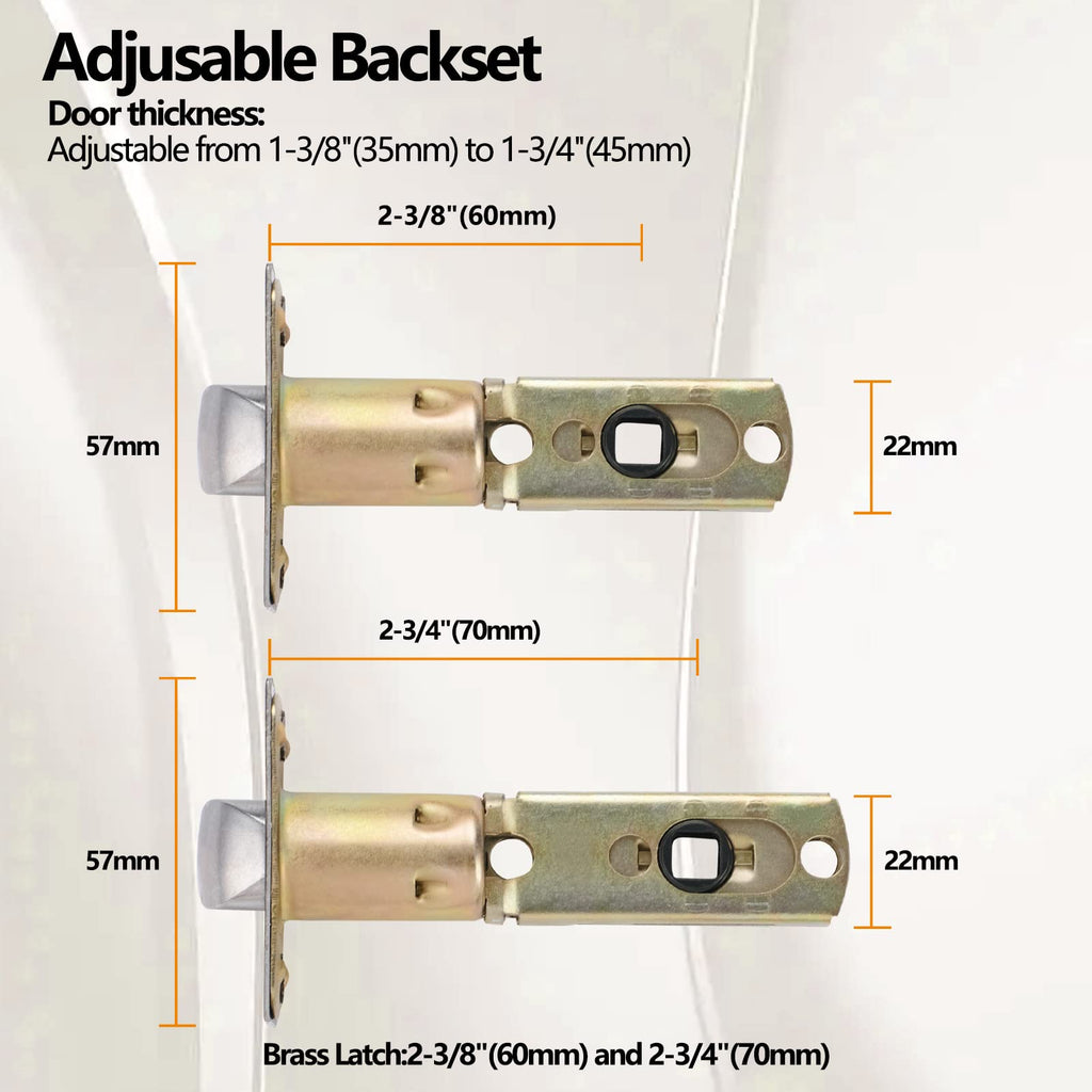 Keyed Entry Lever Lock in Matte Black for Exterior Door HD1601-DB-ET-1P
