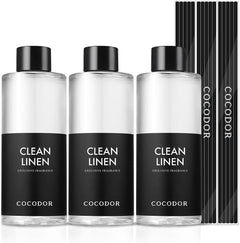 Reed Diffuser Oil Refill/Clean Linen /6.7oz(200ml) / 3 Pack/Home Fragrance, Scented Oils, Oils for Reed - Set of 3