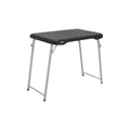 Stacking Compact Folding Table, 30 in. x 20 in., Black and Silver, Indoor/Outdoor
