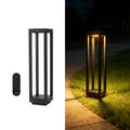 24" Solar Pathway Light, Stainless Steel LED IP55 Outdoor Waterproof Curb Appeal Modern Landscape Path Bollard Lights