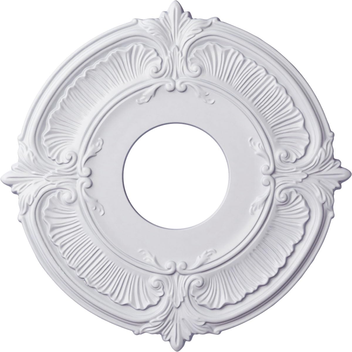 Attica Ceiling Medallion, 12 3/4"OD x 3 1/2"ID x 1/2"P, Factory Primed