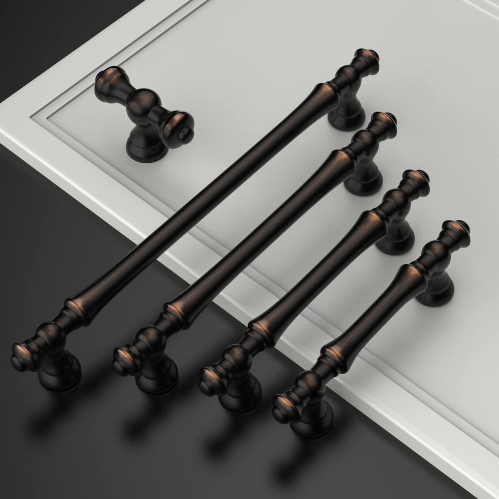 10 Pack Oil Rubbed Bronze Cabinet Pulls 3"