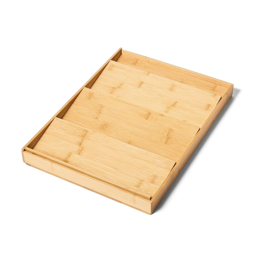Adjustable Bamboo Spice Drawer Organizer, Brown