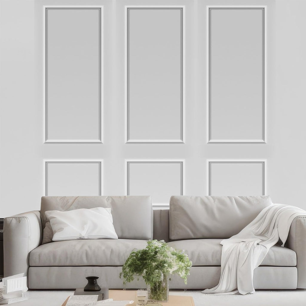 3set Peel and Stick Wall Molding Kit 3D Premade, 24x54in