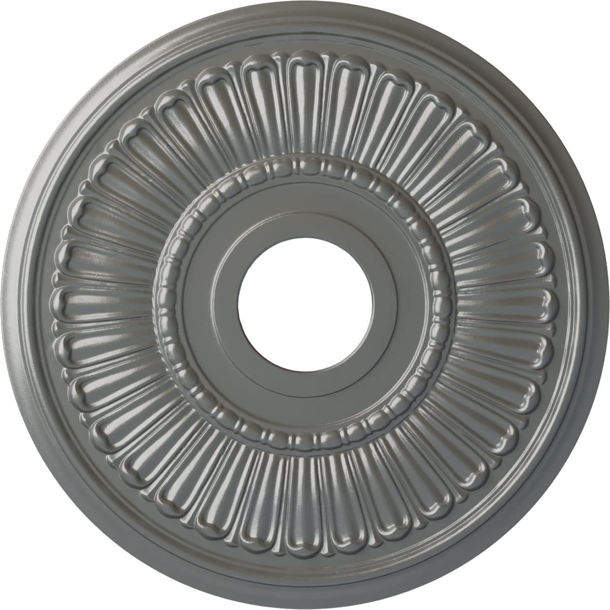 16" x 3-5/8" x 3/4" Melonie Ceiling Medallion, Silver