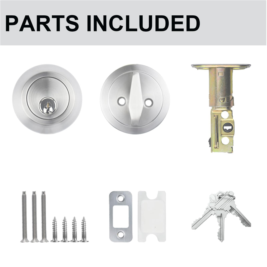 All Keyed Same Entry Door Knob and Single Cylinder Deadbolt Combo Set