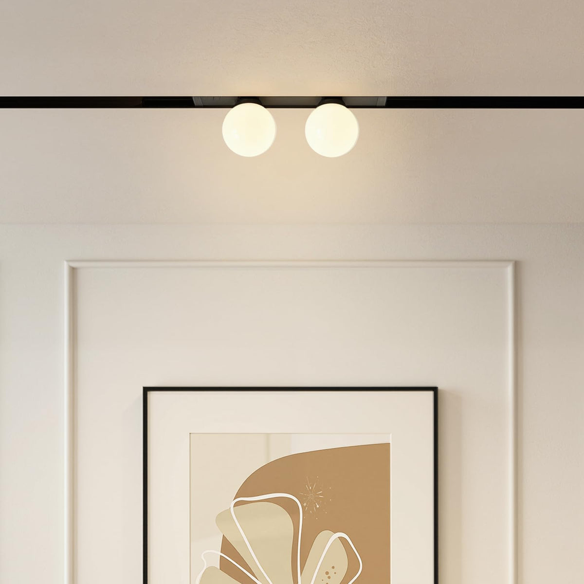 14W Dual-Round Magnetic Track Light Head, 24V DC LED Light Head, ETL