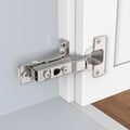 Face Frame Inset Cabinet Hinge(10 Pack), 110° Face Frame Insert Cabinet, Cabinet Door Hinge, Clip-on Base, Soft