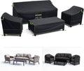 4 Piece Patio Furniture Covers Set, Heavy Duty 420D Waterproof Outdoor Furniture Covers for Loveseat, Chairs & Coffee