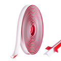 Flexible Quarter Round Molding Trim - 236" Self-Adhesive Silicone Shoe Molding for Floor Gaps, Bathroom Tub & Kitchen