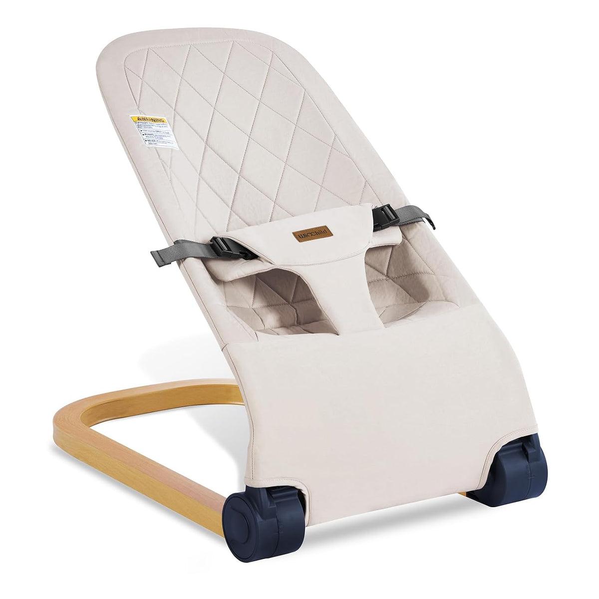 Bouncer, Portable & Foldable Baby Bouncer Seat, Beige