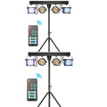 5 in 1 DJ Lights with Stand Combination Party Light Dj Disco Lights Stage Lighting for Parties 3/6/15CH with Sound