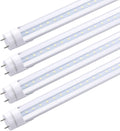 T8 4FT 48" 22W LED Tube Light, 6000K Cool White, Clear Cover, G13 Base Two Pins,Dual-End Powered, T8 T10 T12 Ballast