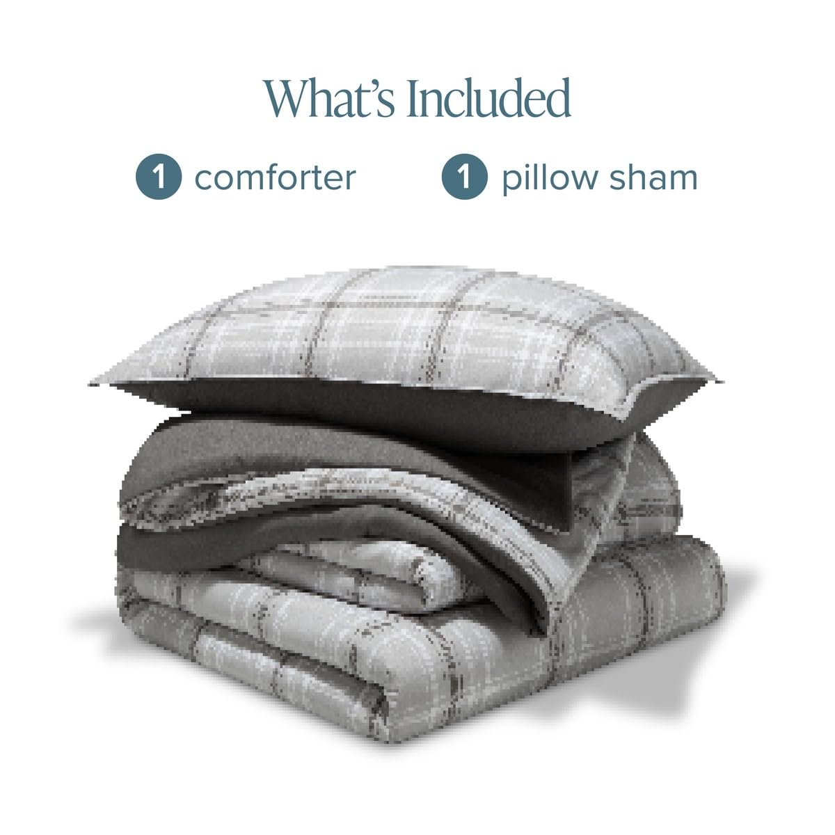 Comforter Set - Extra Long - Ultra-Soft - Goose Down Alternative - Premium 1800 Series - All Season Warmth