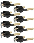 8 Pack Brushed Gold Passage Interior Door Handle
