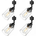 4 Pack H Track Lighting Heads Black Ceiling Track Lighting Fixtures