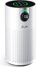 Air Purifiers for Home Large Room Covers up to 1800Ft², VisionAir 20dB Sleep Mode for Bedroom, with Real-Time AQI & PM2.5 Display,360°Intake&Outlet Air Cleaner Pet-Friendly HEPA,HAP606,White
