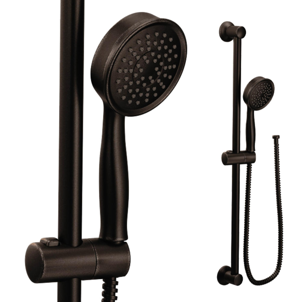 Eco-Performance Oil-Rubbed Bronze Detachable Handheld Showerhead with 69-Inch-Long Hose Featuring 24-Inch Slide Bar