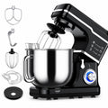 7.5 QT Stand Mixer, 10-Speed Tilt-Head Electric Mixer with Stainless Steel Bowl, Dough Hook, Whisk, Beater, Splash