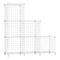 Wire Cube Storage, 6 Cube Closet Organizer Storage Shelf, White