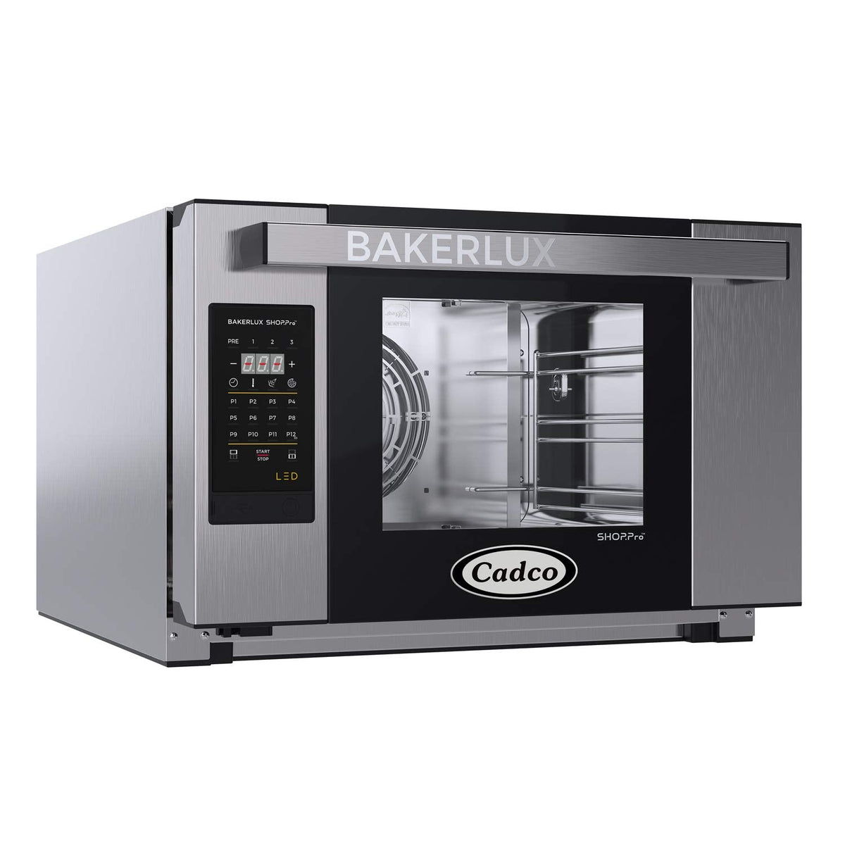 XAFT-03HS-LD Bakerlux LED Panel Heavy-Duty Countertop Convection Oven with Digital Controls and Humidity, Stainless