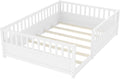 Full Size Montessori Floor Bed with High Rails