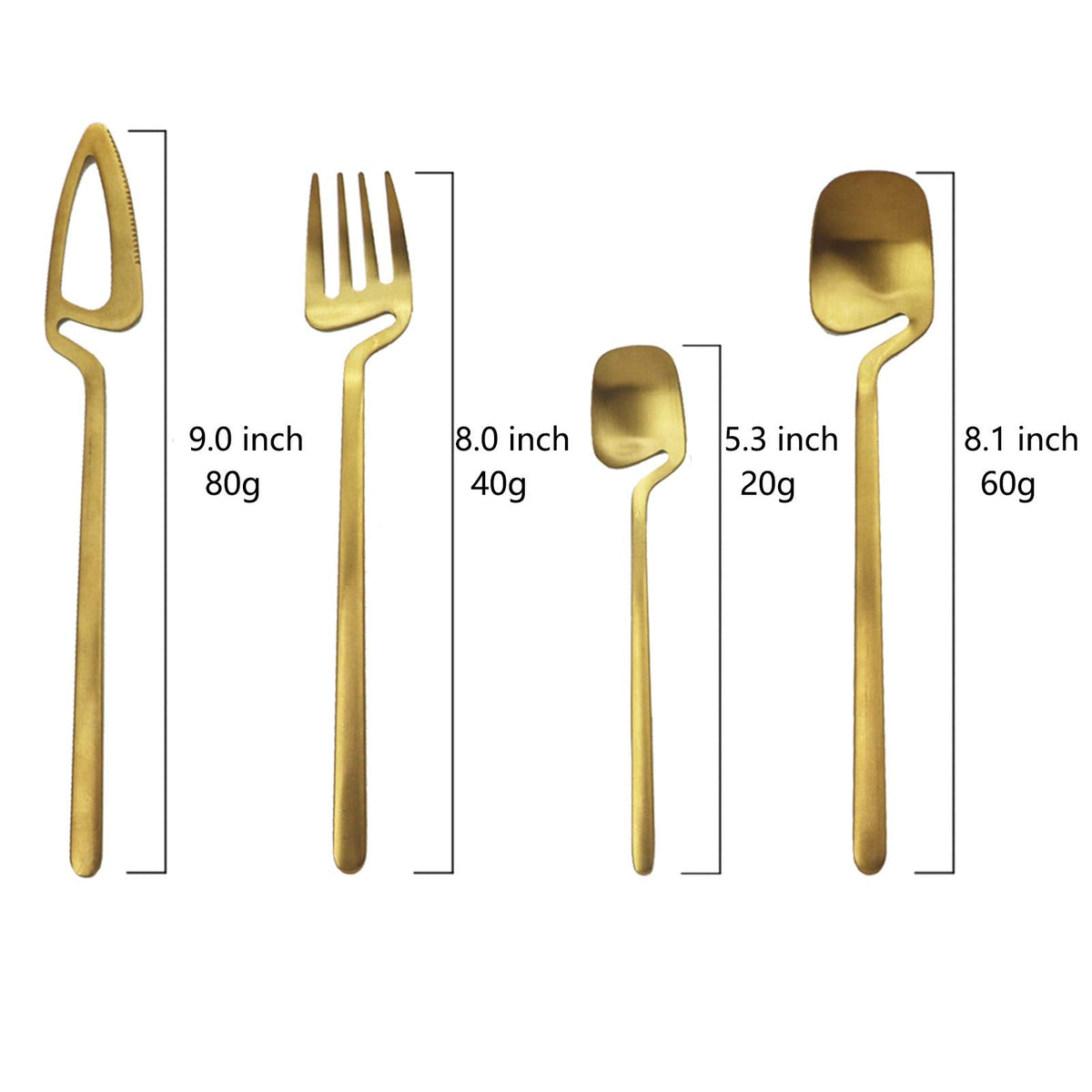 Silverware Set Satin Finish 24-Piece Stainless Steel Flatware Set Kitchen Utensil Set Service for 6 Tableware Cutlery