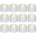 200 Pack Flickering LED Tea Lights, Last 100H+, Warm White Light