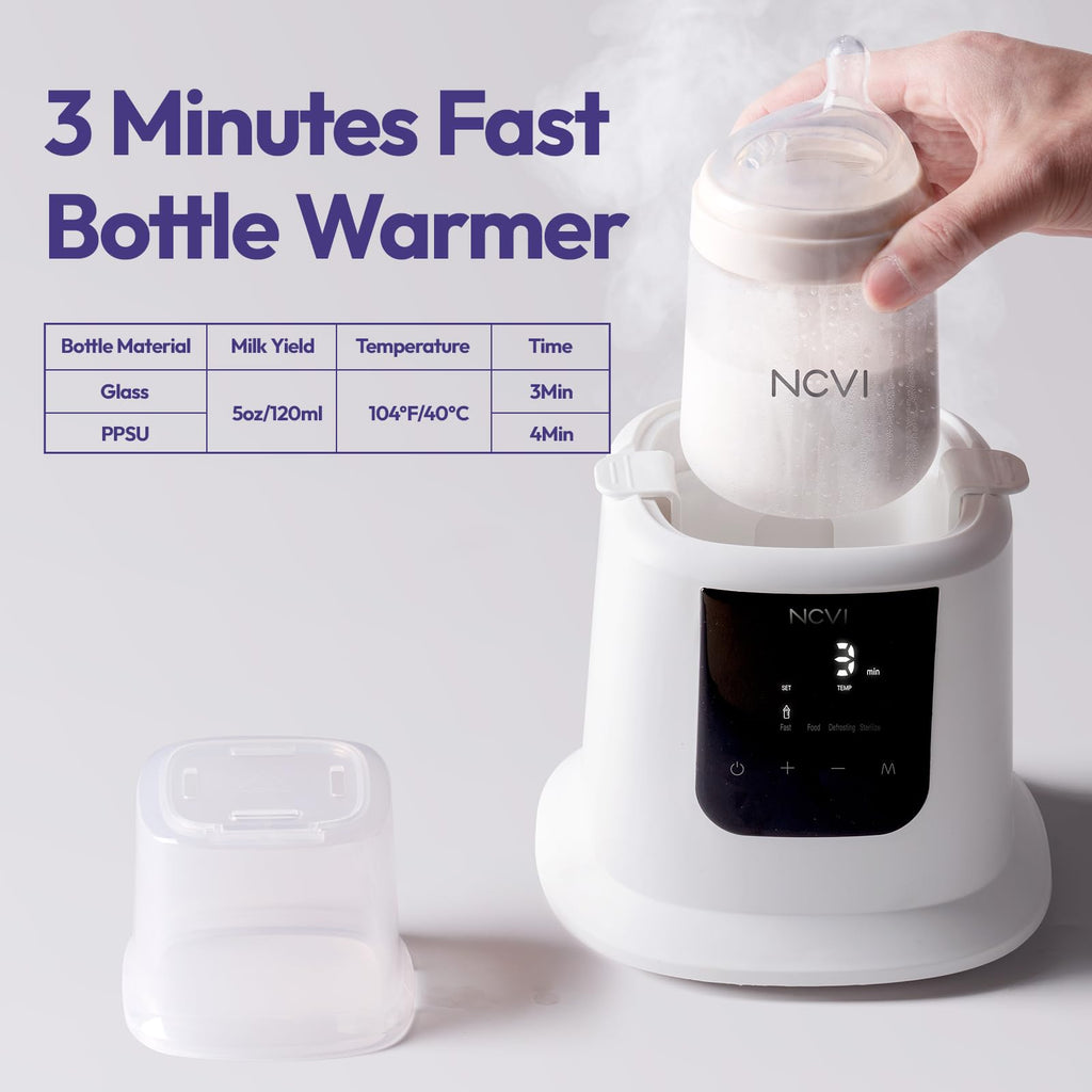 Baby Milk Warmer, 8 in 1, Fast Heating, Timer