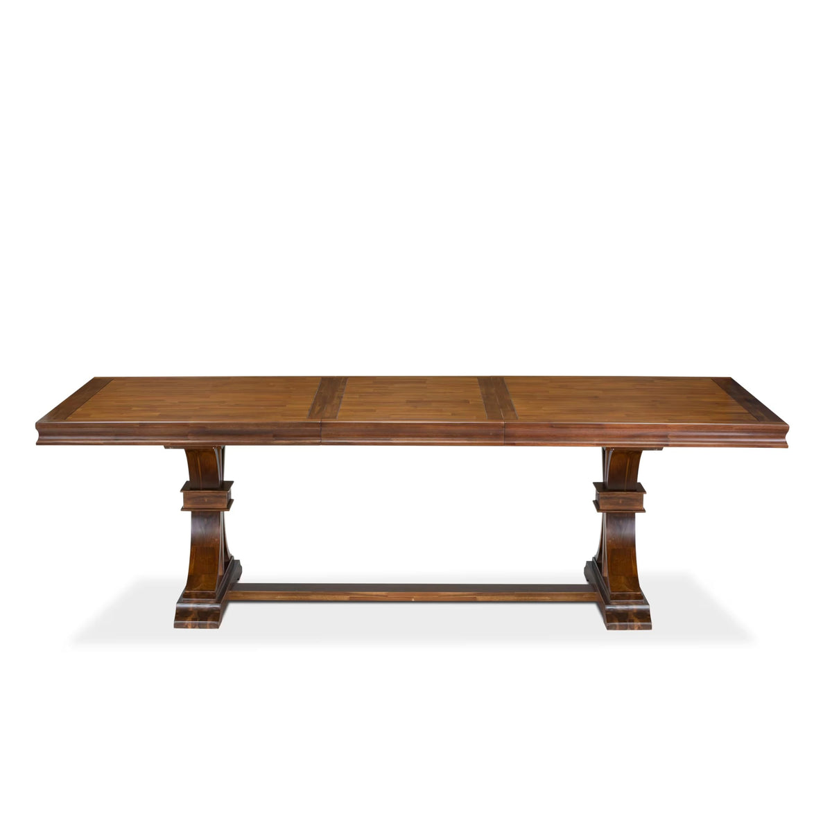 By - LKT-AWA-TP - A Dining Table with Removable Rectangular Tabletop - Antique Walnut Finish