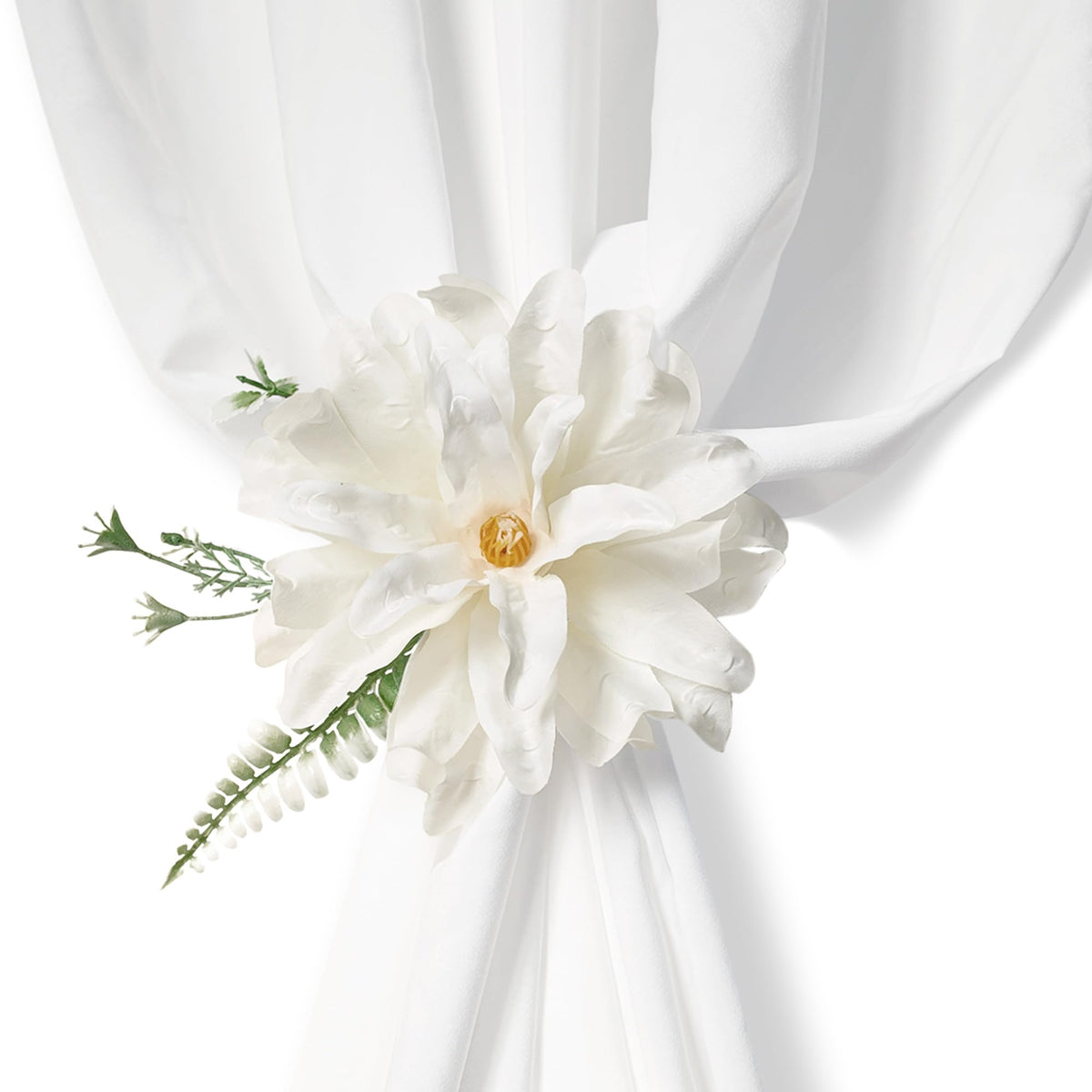 Curtain Tie Backs for Curtains Set of 2, Natural Decor Clips for Sheer Drapes Holdbacks, Tie Backs for Window