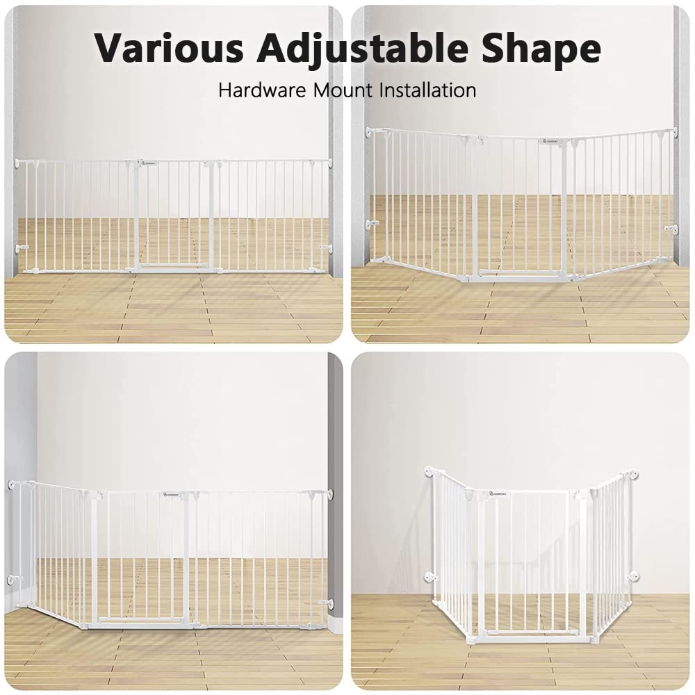80" Extra Wide Baby Gate, Dog Gate Stairs Doorways