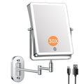 8.7" 5000mAh Rechargeable Wall Mounted Makeup Mirror (Chrome)